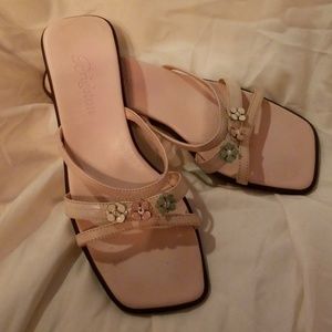 Brighton pink flower sandals